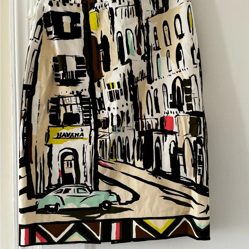 Kate Spade Havana Landscape Pencil Skirt